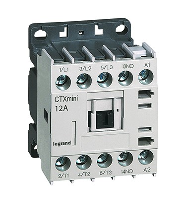 CTX³ - 3-pole Mini Contactors(12 A) - 1 NO Control Voltage: 24 V~